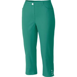 Dames Capri-jeans in smaragdgroen