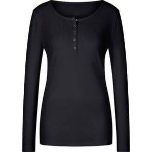 Dames Shirt met lange mouwen in zwart