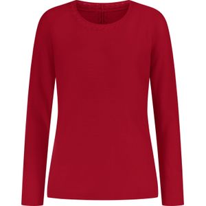 Dames Pullover met lange mouwen in rood