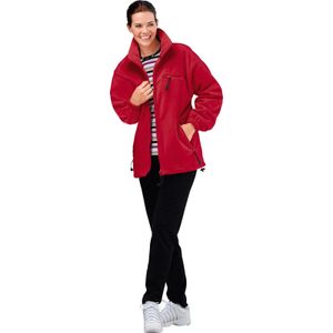 Fleecejack - Rood - Voor Dames - Met 3 Ritszakken en Elastische Mouwboordjes