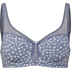 wäschepur - Beugel-bh - Duifblauw gedessineerd - 1-delig - Enkelverpakking
