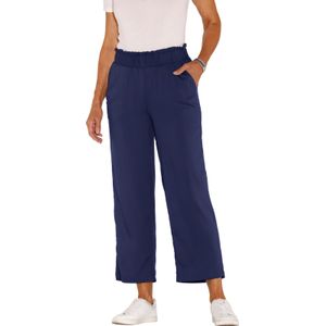 Viscose - Capri Broek - Zwart - ECOVERO Kwaliteit - Comfortband