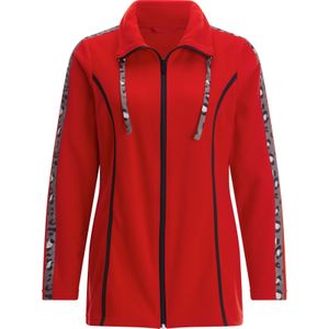 Dames Fleecejack in rood