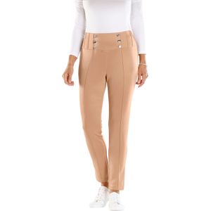 Dames jerseybroek in camel