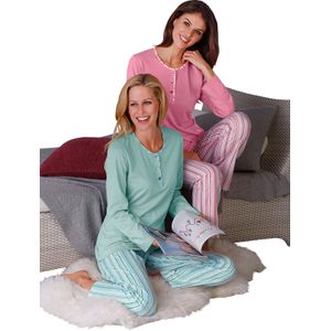Dames Pyjama's in mint + roze