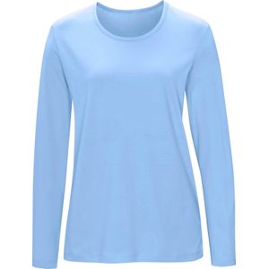 Dames Pyjama-Shirt in hemelsblauw