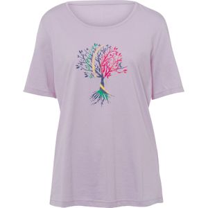 OTTO - Shirt - Lila/Jeansblauw - Korte Mouwen - Gedessineerd