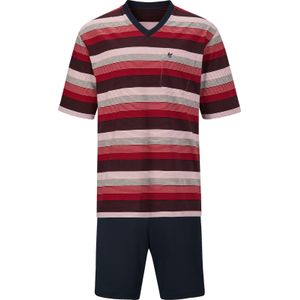 Marine/Rood Gestreepte Bikini - 62% Katoen, 38% Polyester