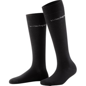 Wäschepur - Kniekousen - Zwart - Katoen - Set van 3 Paar