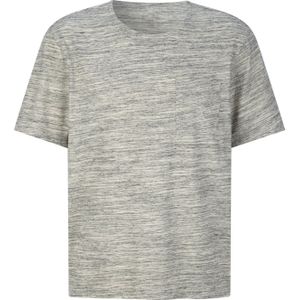 Heren Pyjamashirt in lichtgrijs gemêleerd