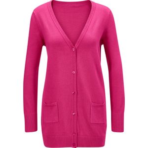 Dames Vest in fuchsia