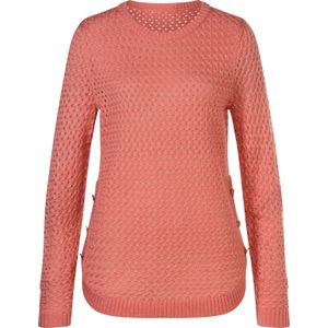 Dames Ajourpullover in flamingo