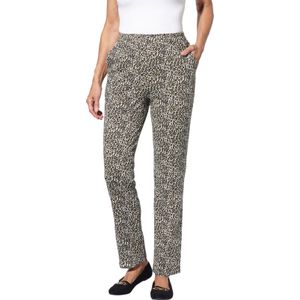 Dames Vrijetijdsbroek - Champagne/Kaki - Bedrukt