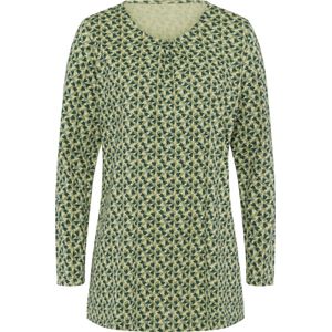 Longshirt - Lindegroen/Mos Gedessineerd - 100% Katoen