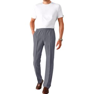 Stretchbroeken - Grijs Mêlee - 100% Polyester - Comfortabele Pasvorm