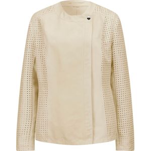 Imitatiesuède Jack - Zwart - Asymmetrische Sluiting - Lasercutpatroon