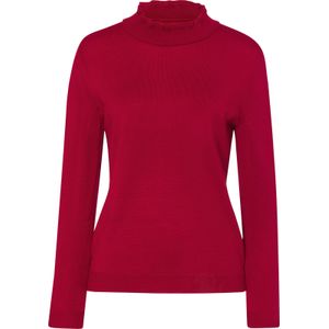 Dames Pullover met opstaande kraag in rood