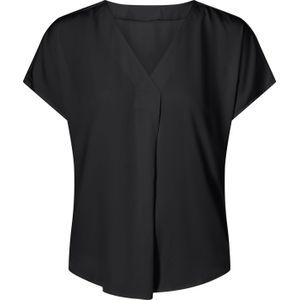 Dames Blouse met korte mouwen in zwart