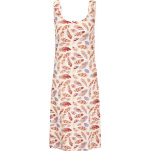 Ecru Gedessineerd Nachtgoed - 50% Katoen 50% Modaal