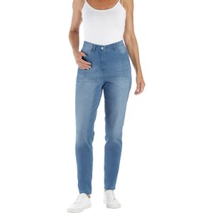 Blue-bleached Jeans - Katoen 81% - Smalle Pijpbelijning - Comfortabele Taillehoogte