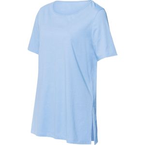 Dames lang shirt in hemelsblauw