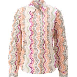 Tuniek - Opvallend Dessin - Licht Crêpe - Lange Mouwen