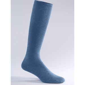 Compressiekousen - Blauw - 60% Katoen, 28% Polyamide, 12% Elastaan - 2 Paar