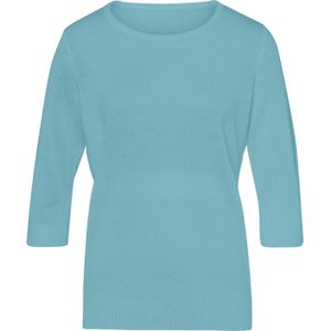 Dames Pullover met ronde hals in aquamarine