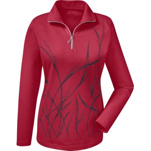 Dames Sweatshirt in rood gedessineerd