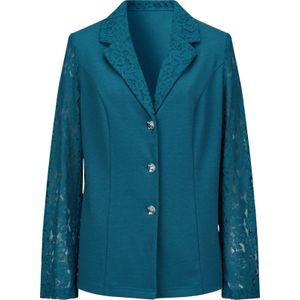 Dames Kanten blazer in topaas