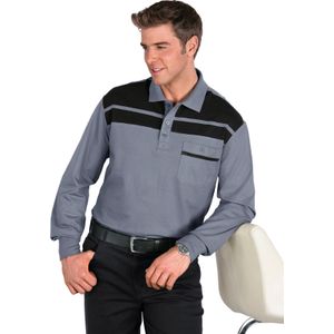 Classic - Poloshirt - Grijs/Zwart - Lange Mouwen - 100% Katoen