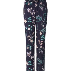 Dames Culotte in marine/lichtroze bedrukt