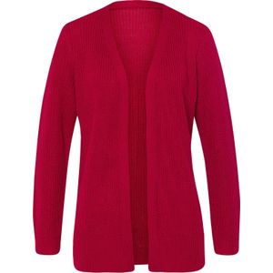 Dames Lang gebreid vest in rood