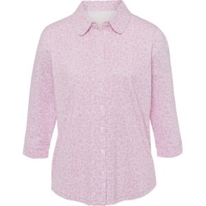 Dames Blouse met print in ecru/roze geprint