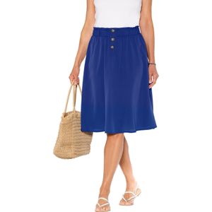 Dames comfortrok in koningsblauw