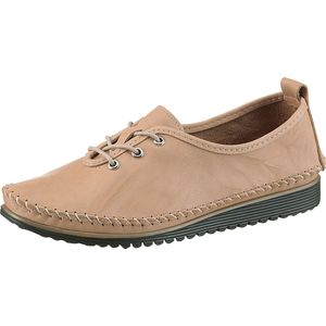 Dames Veterschoen in camel