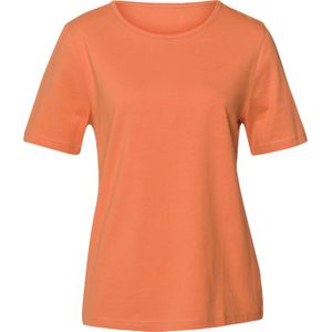 Shirts (2 stuks) in papaja/sesam bedrukt + papaja