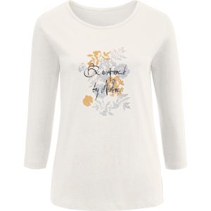 Dames Lang shirt in champagne geprint