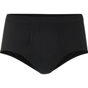 Strings - Grijs Gemêleerd en Zwart - 100% Katoen - Dubbele Boord