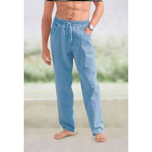 Pantalon - Blue-bleached - 100% Katoen - Steekzakken - Elastische Band