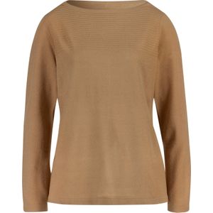 Pullover met lange mouwen in camel