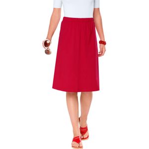 Dames Jerseyrok in rood