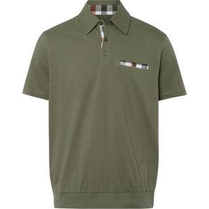 Poloshirt - Kaki - 100% Katoen - Korte Mouwen - Knoopsluiting