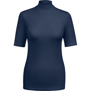 wäschepur - Shirt - Marine - Korte Mouwen - Turtleneck - 2 Stuks