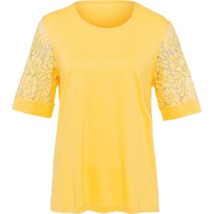 Dames Set: shirt + gilet in geel