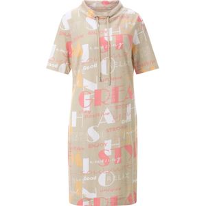 Shirtjurk - Zandkleur/Flamingo - 100% Katoen - Korte Mouwen