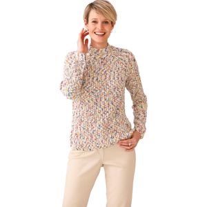 Pullover - Zandkleur Mêlee - 100% Polyacryl - Lange Mouwen
