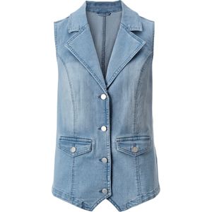 Dames Jeansgilet in blue-bleached