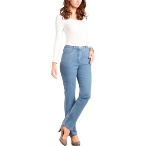 Dames jeans in blue-bleached