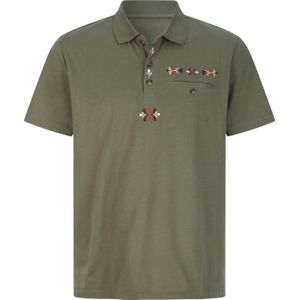 Heren Poloshirt in kaki